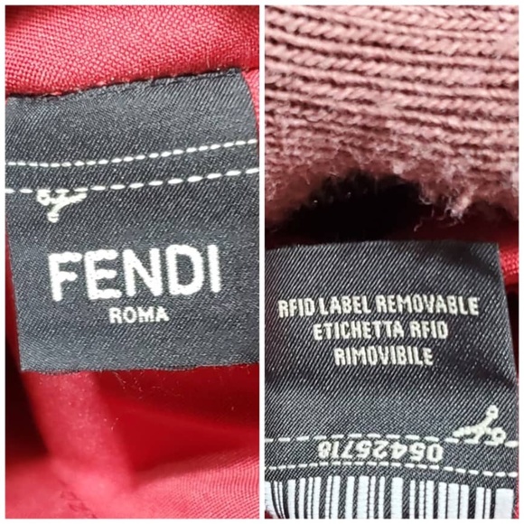 Authentic FENDI Monster Pouch Leather Small Black - Picture 9 of 11